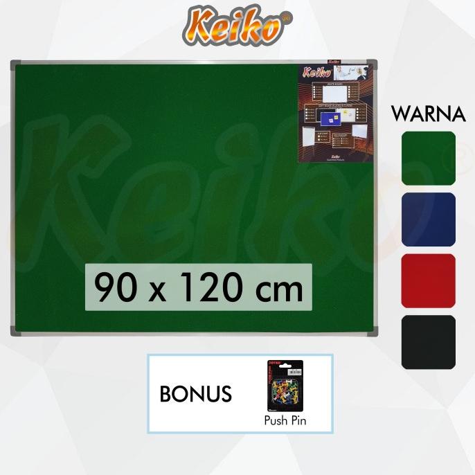 

---Terbartu--- Softboard Cork Board / Papan Mading Gantung Bludru Keiko 90 x 120 cm