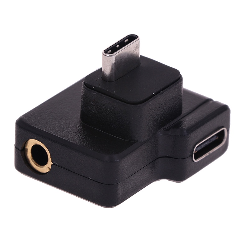 (LUCKID) Adapter USB-C Ganda Original DJI CYNOVA OSMO Action Dengan Jack 3.5mm