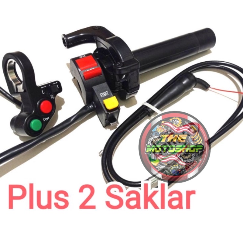 PAKET PROMO GAS SPONTAN YZ PLUS SAKRAL KANAN KIRI 1 SET / GAS SPONTAN KARBU 1 TALI GAS PANJANG TALI GAS 90cm