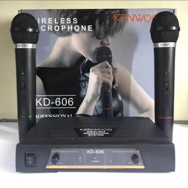 Mic wireless double kenwood kd 606/kd 608