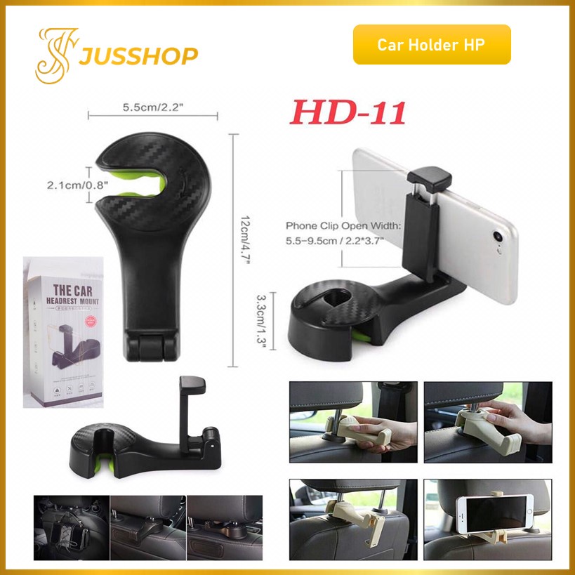 Car Holder Hp HD-11 Holder Jok Belakang Kursi Mobil