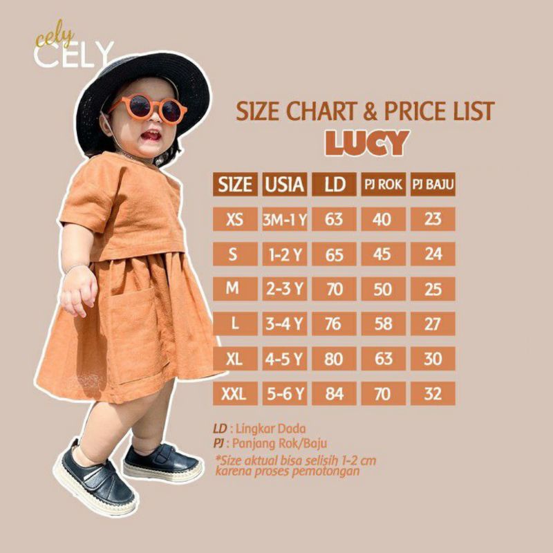 Afsheenastore Setelan Lucy By Cely Cely 1-6T