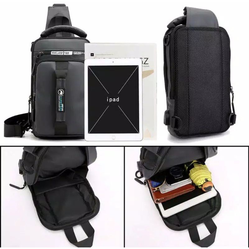 Tas Multifungsi Slingbag Waistbag Pria Import