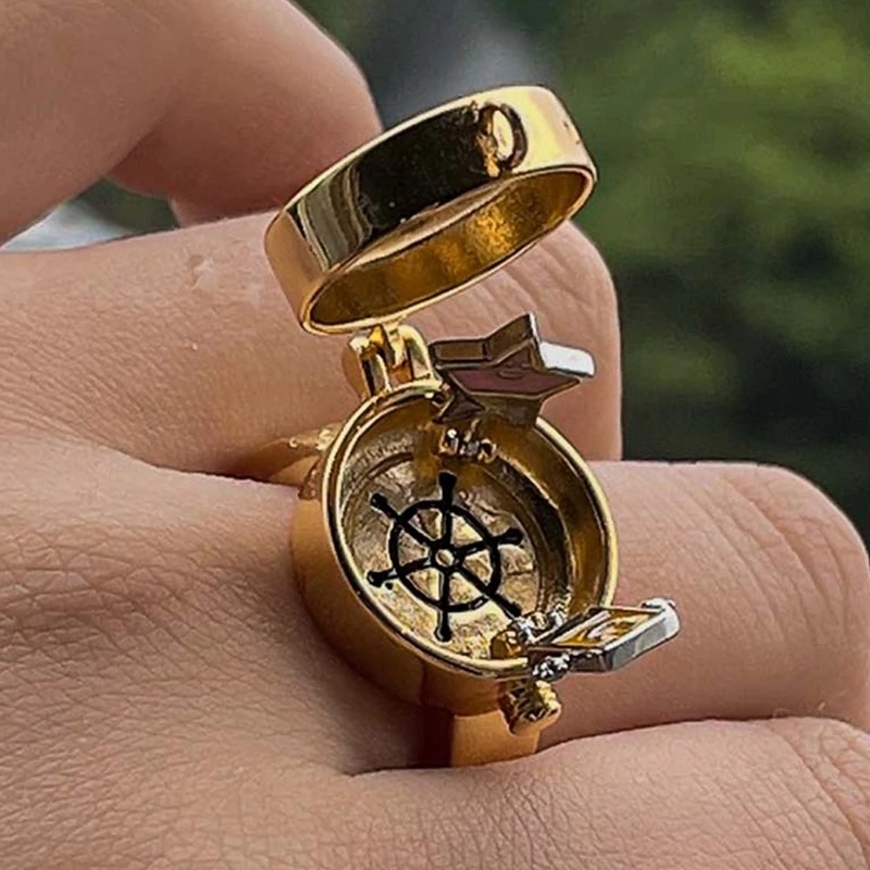 Cincin Model Terbuka Adjustable Desain Kartun SpongeBob Untuk Pria Dan Wanita