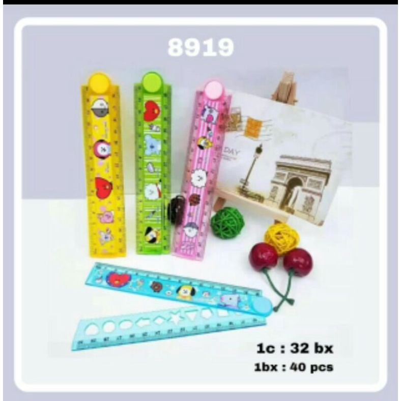 

garisan lipat 8ts 21 perbox isi 40pcs