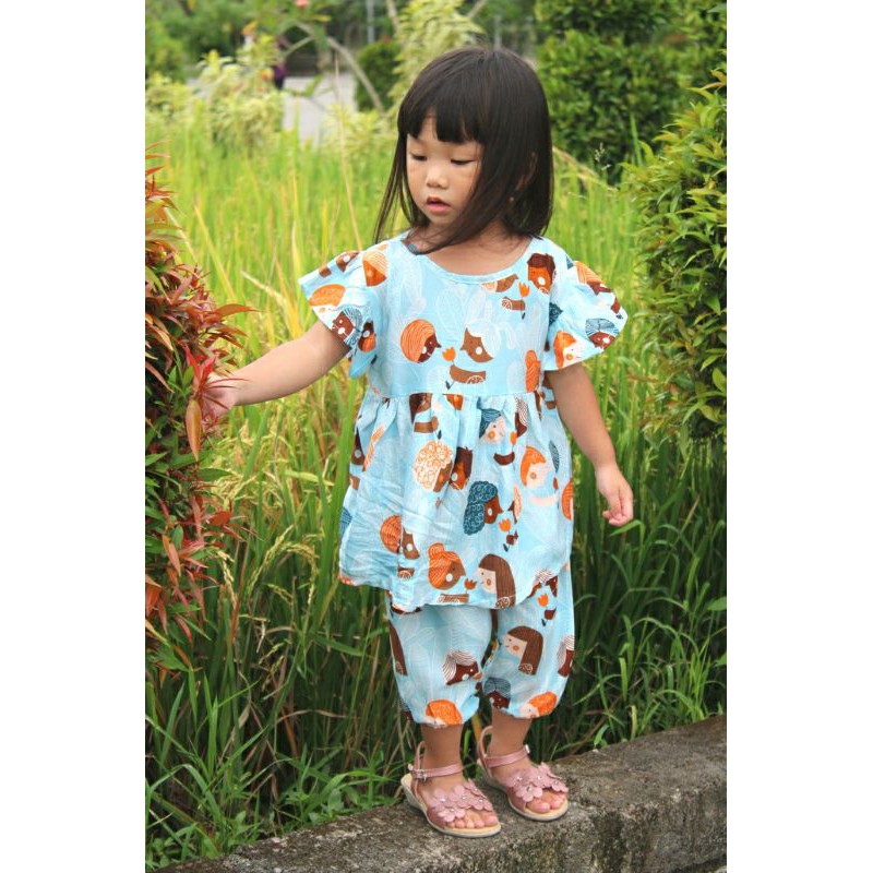 Setelan Anak Perempuan bahan Rayon Premium &quot;Selina Set&quot;