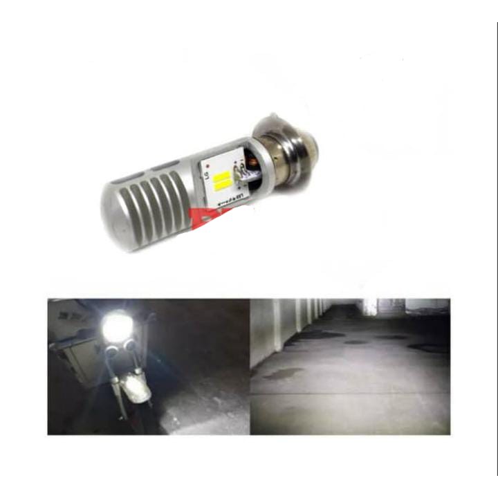 Lampu Motor LED Luminos New Supra Fit, Supra X Helm In, Supra X 125 CW H6 M5 T19 Putih 15W-3