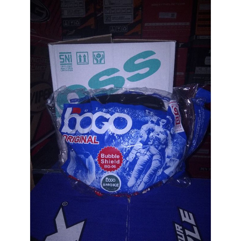 Helm Cargloss plus kaca BOGO original