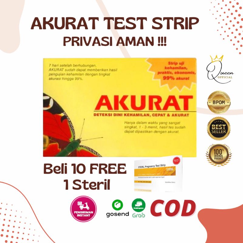 Tespek Test Pack Akurat strip Beli 10 Free 1 Steril Pregnancy  Alat Tes Kehamilan Testpack akurat Kontrasepsi Test Kehamilan