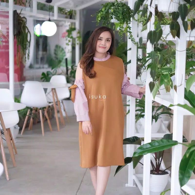 Nerve dress isuka fashion // dress jumbo // dress oversize // dress big size