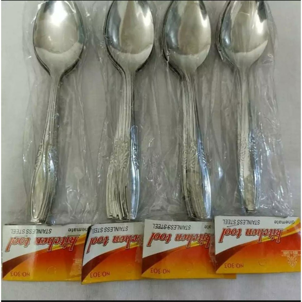 [SENDOK STAINLESS] SENDOK STAINLESS MURAH 1 LUSIN SENDOK GARPU STAINLESS