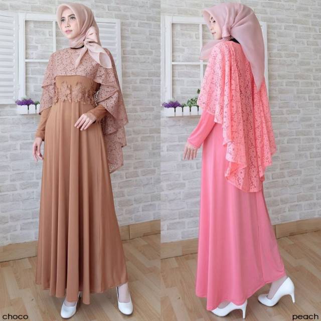 GAMIS CAPE VENERA FIT TO L GAMIS WANITA FASHION MUSLIM BUSANA PESTA LONGDRESS FASHION TERBARU