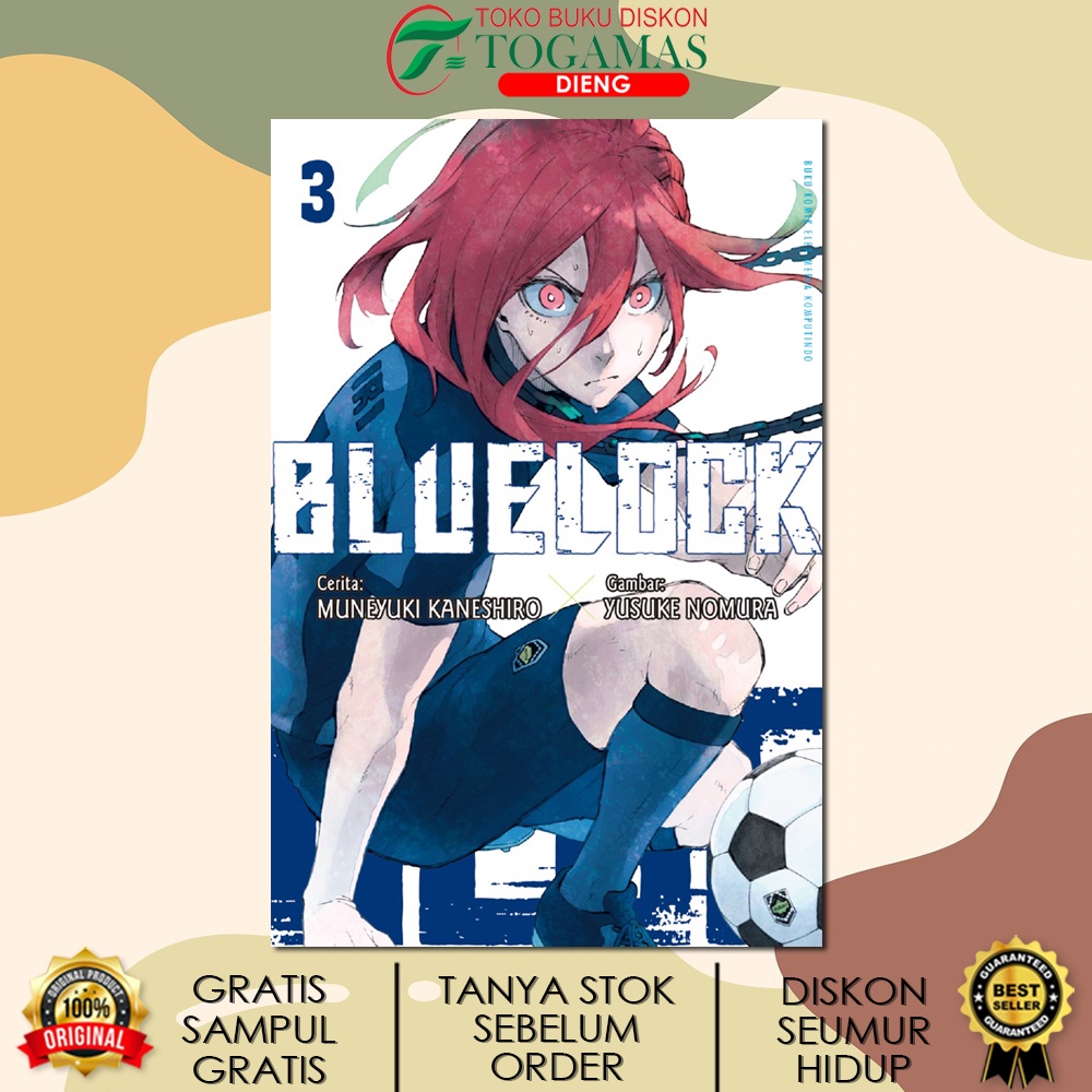 SERI KOMIK BLUELOCK BLUE LOCK KARYA MUNEYUKI KANESHIRO / ELEX MEDIA KOMPUTINDO