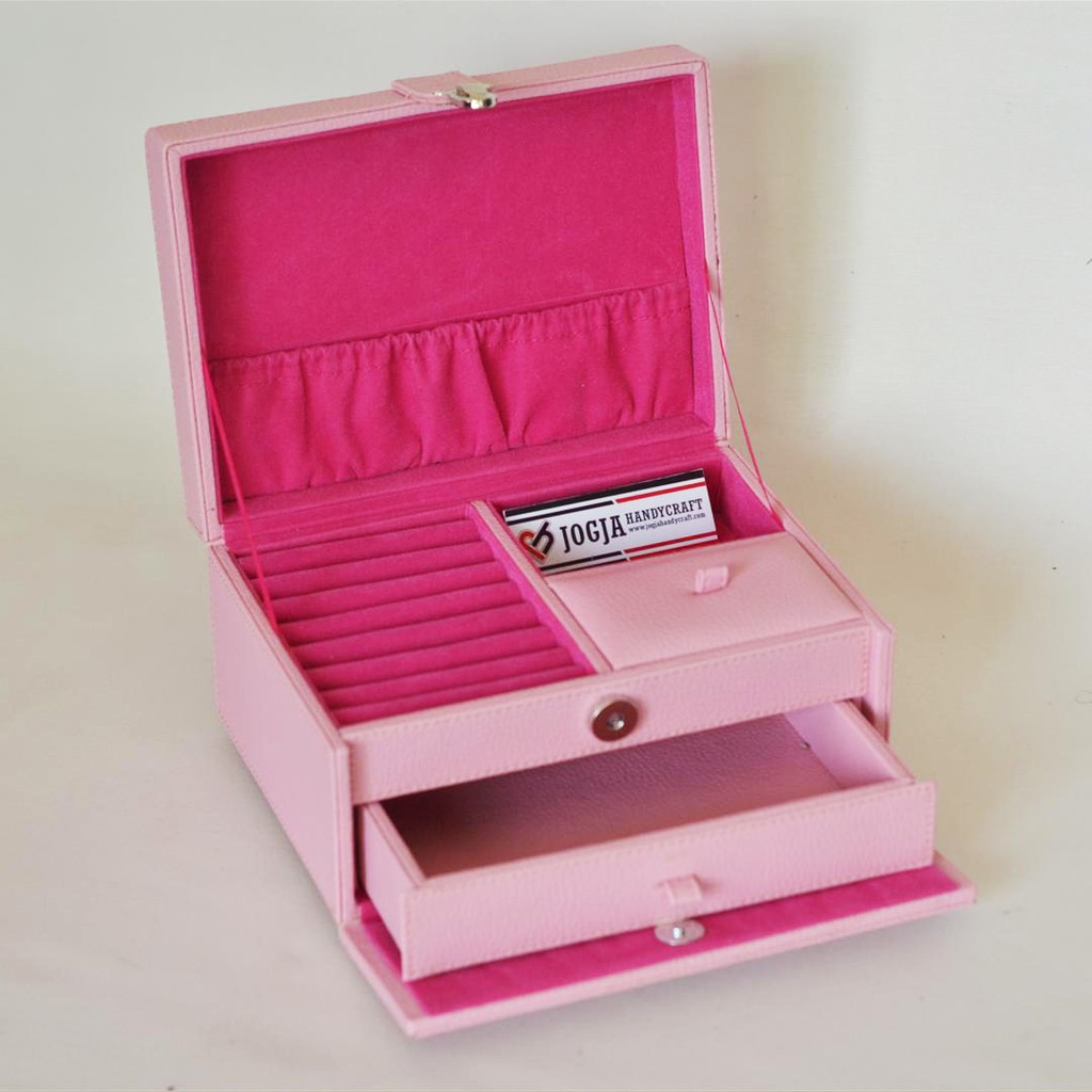 NEW!! Jewelry Box | Kotak Tempat Perhiasan &amp; Accesories Soft Pink