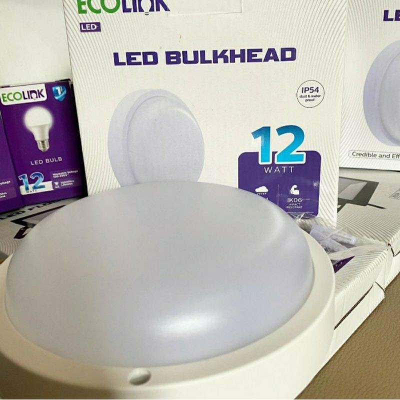 Lampu LED BulkHead / Ceiling Lamp 12W / 12 watt Ecolink BH007 NATURAL WHITE 4000K