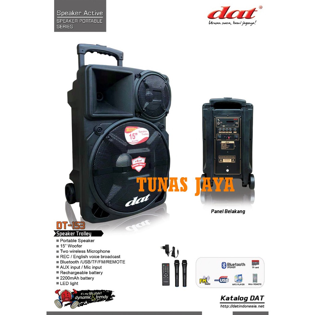 SPEAKER PORTABEL WIRELESS MEETING DAT DT 153