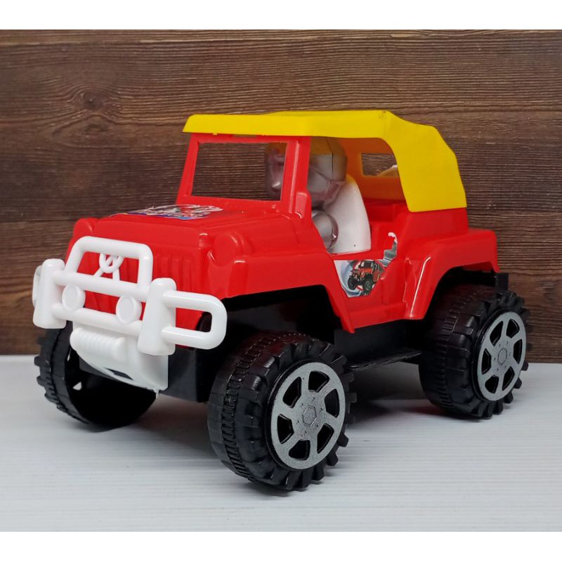 mainan_mu/ mainan anak-anak laki laki mobil jip/Jeep adventure tarik lucu warna warni, murah berkual
