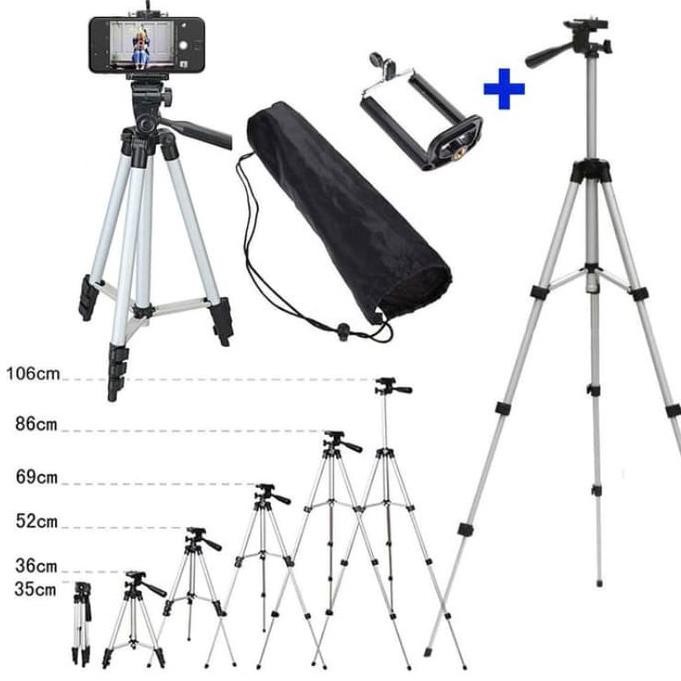 TRIPOD WEIFENG 1METER STABILIZER CAMERA DSLR DIGITAL DAN HP HOLDER HP (KODE 8002)