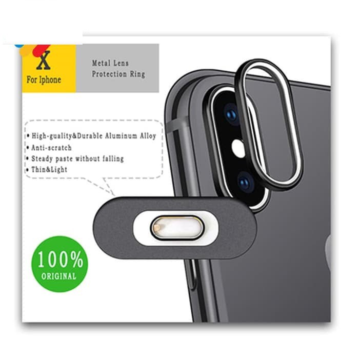 Ring Camera iPhone 7 8 7 Plus 8 plus X XS XS Max Pelindung Kamera Lens Protector