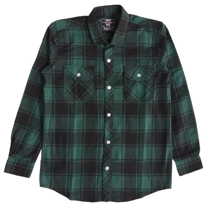 Unpossed Kemeja Flanel Green  319