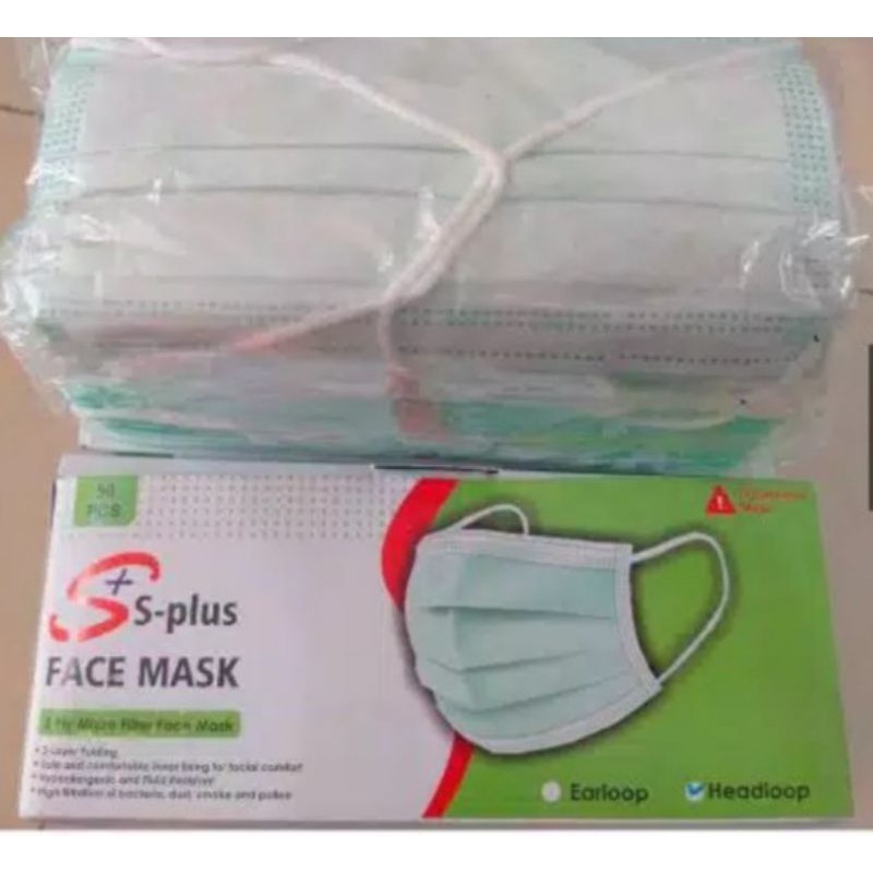 Masker Medis Merek S-Plus