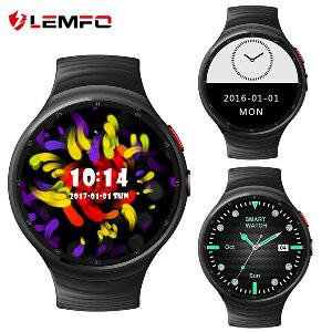 Unik Lemfo LES1 3G 16GB Smartwatch Phone Android Quadcore MT6580 SuperAmoled HeartRate Berkualitas