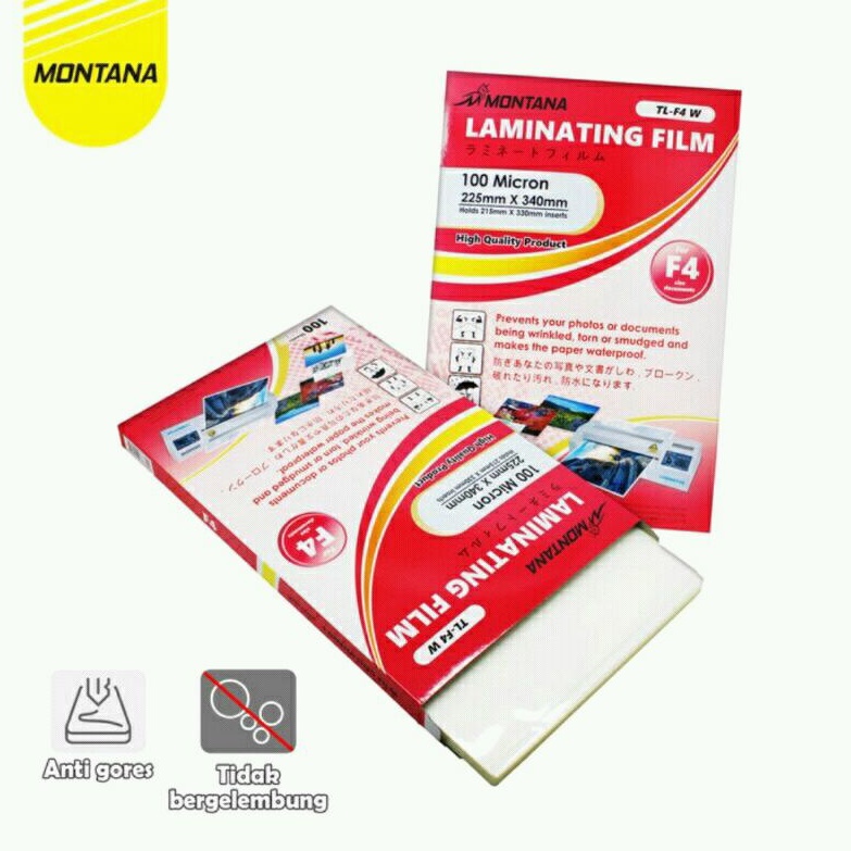 

Plastik Laminating Film Montana TL-F4W ( Ukuran F4 )