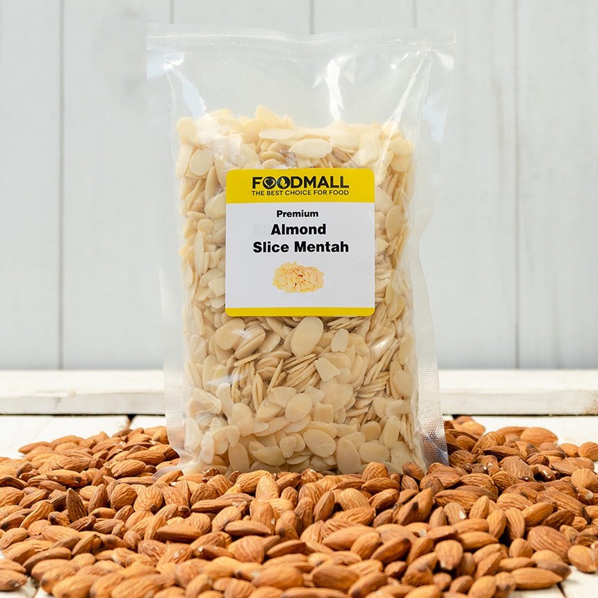 Almond Slice MENTAH 250 gram