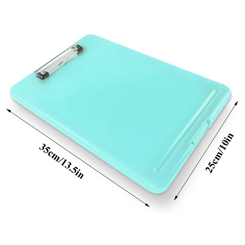 LANFY Multifunction A4 Clipboard Box Office Supplies Document Case Filing Storage Portable Waterproof Lightweight Paper Holder for School Slimcase Box Writing Pad/Multicolor