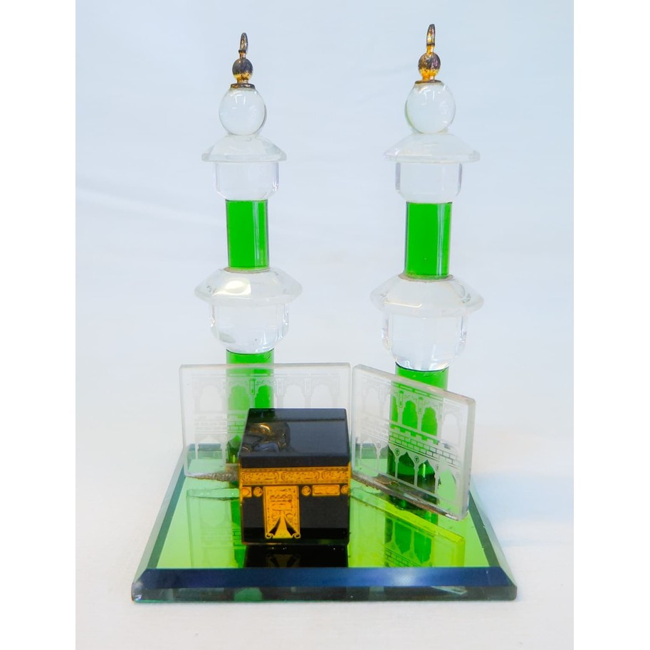 Miniatur Kristal Kabah 2 Pilar GRADASI WARNA