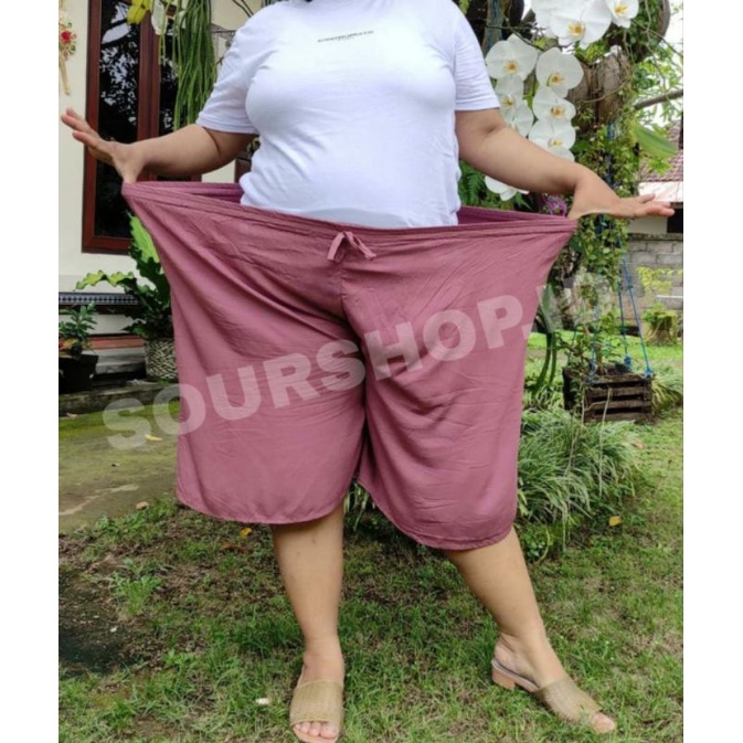 [Part 4] Celana Pendek 3/4 Plus Size Extra Super Jumbo Large 80kg-120kg