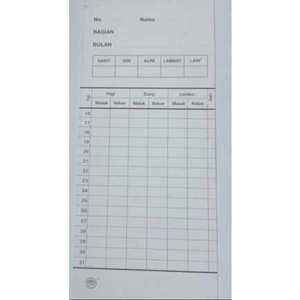 

Apple kartu absensi / daftar riwayat hidup / surat lamaran kerja