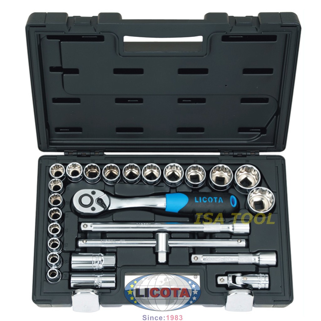 KUNCI SOCK SET KOMPLIT 25 PCS LICOTA ALK8001W