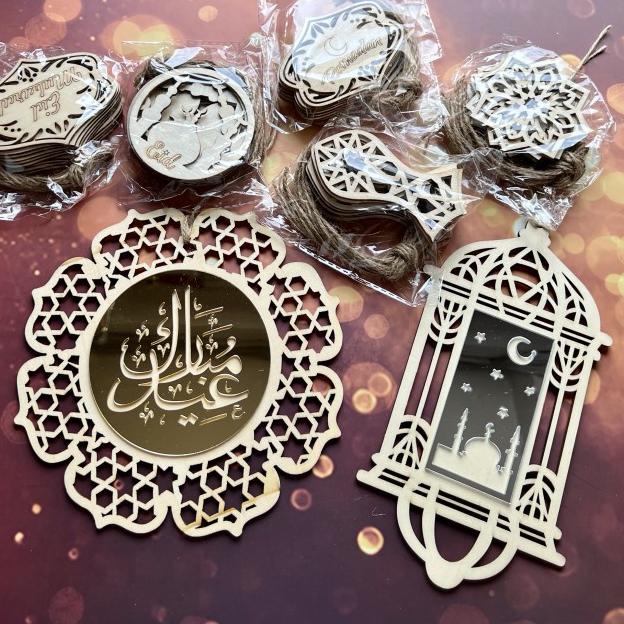 

Update! Hangtag Kayu Gantungan Ornamen Idul Fitri| Lebaran | Eid Mubarak| Hampers| Adha| HTK
