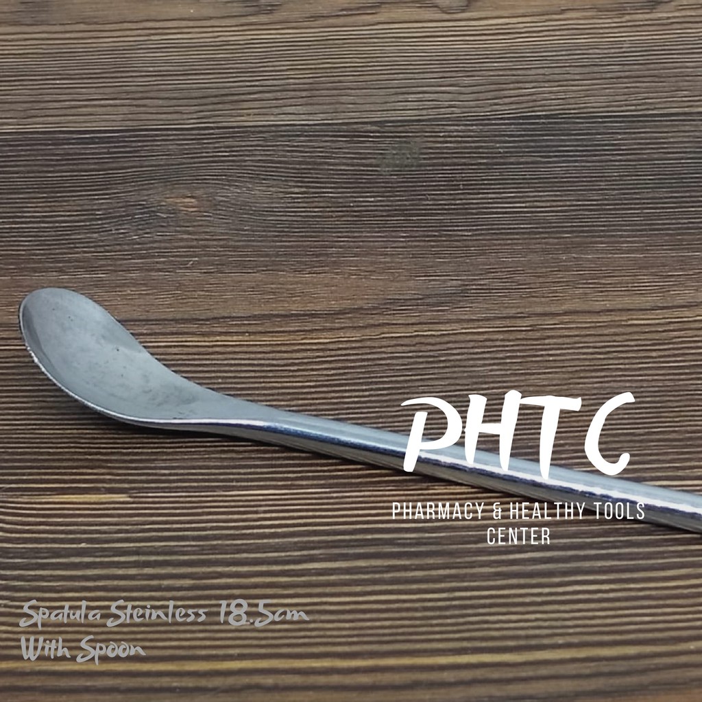 Spatel / Spatula Stainless with Spoon 18cm