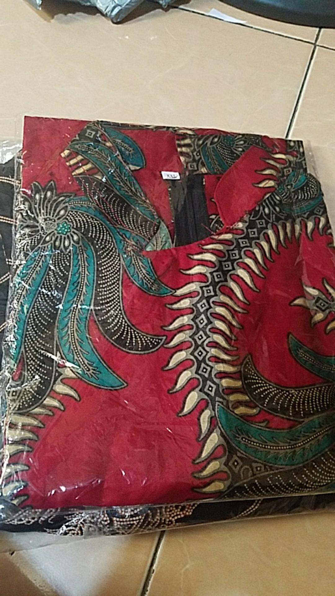 Batik Tunik Shibori Jumputan Terbaru Size S-3l / Hrb026 Yelbor Navbor / Biru Putih / Original..