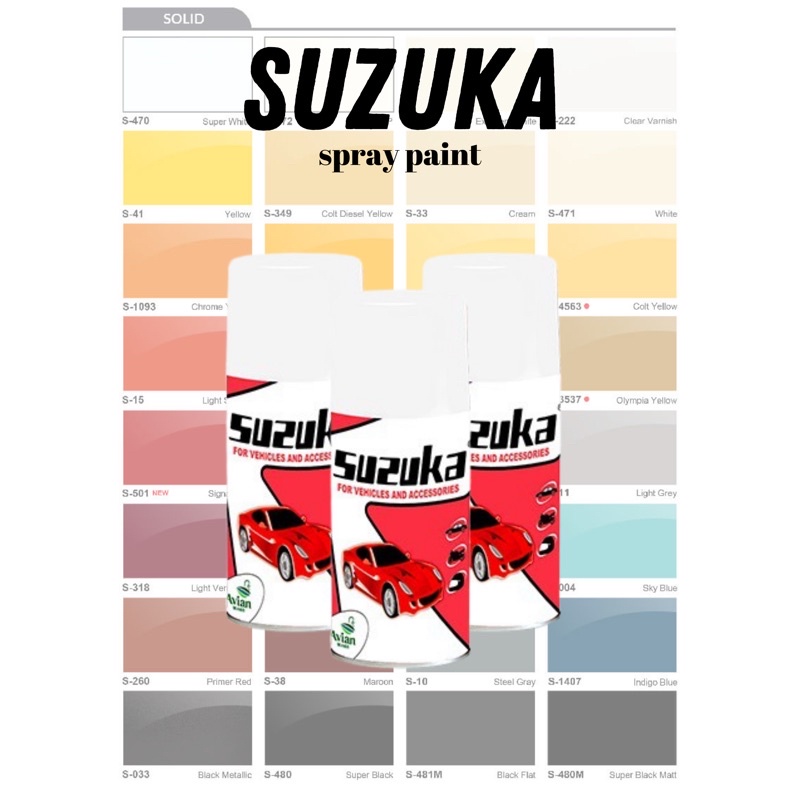 Suzuka Spray Paint - Cat Semprot Suzuka 300cc