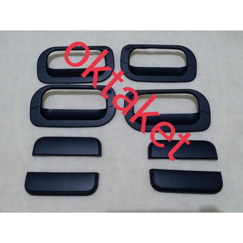 Paket outer handle Agya Ayla hitam dop Chrome