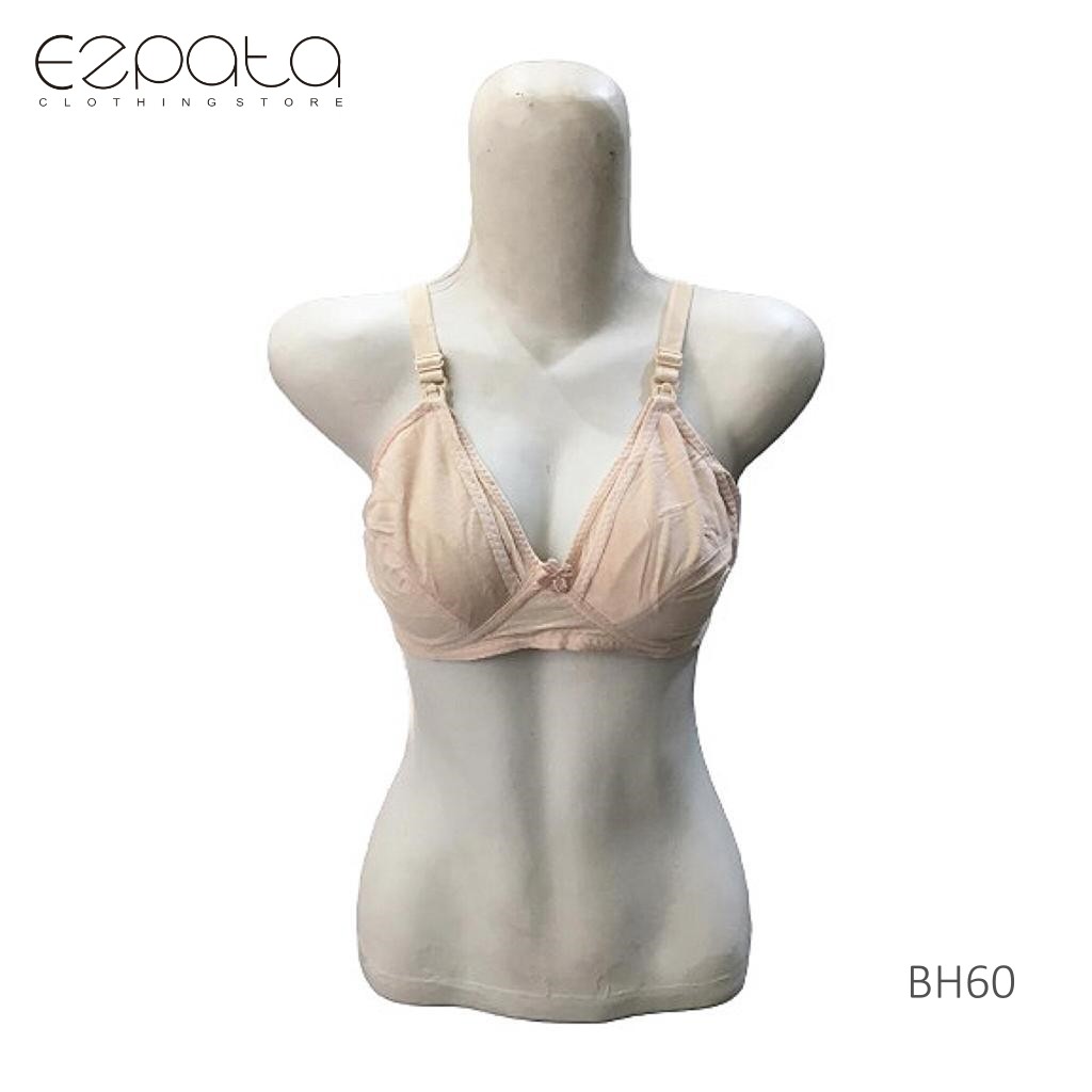 Bra / Bh Wanita Menyusui Tanpa Kawat Tanpa Busa Kait 3 Nyaman Motif Polos Wenly Art 319 Termurah