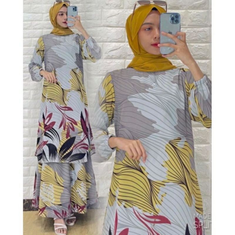 Gamis Malaysia New Motif Cantik Terbaru