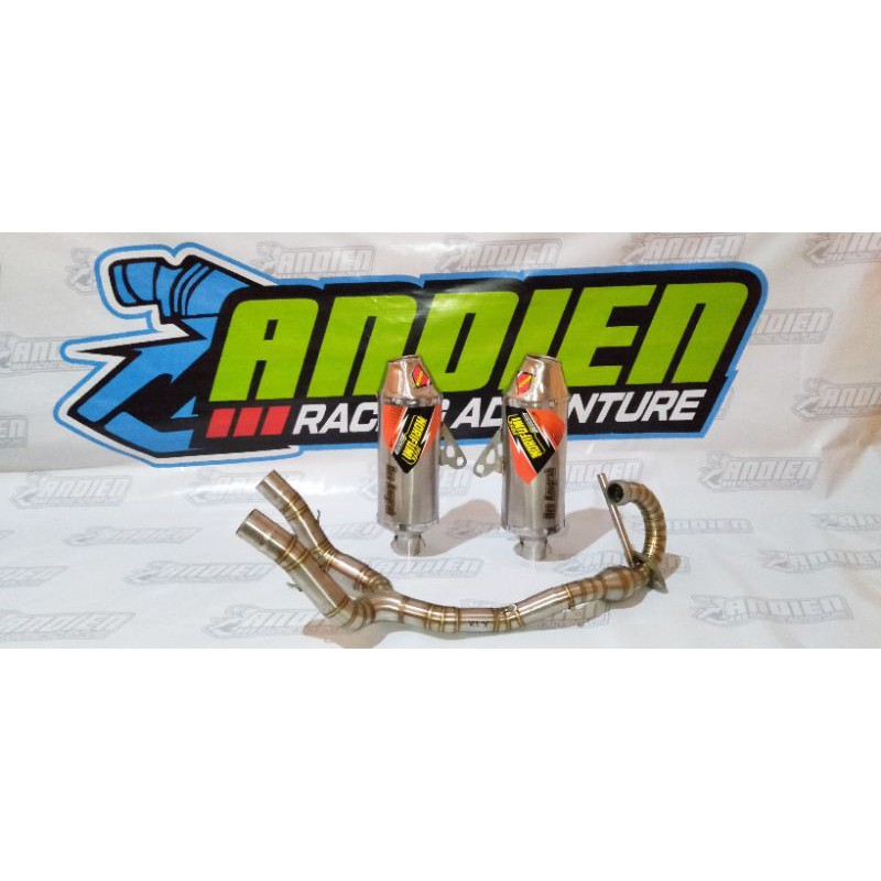 KNALPOT NORIFUMI KLX.CRF.TIGER TRAIL DOUBLE HOLE(Double SILINSER)