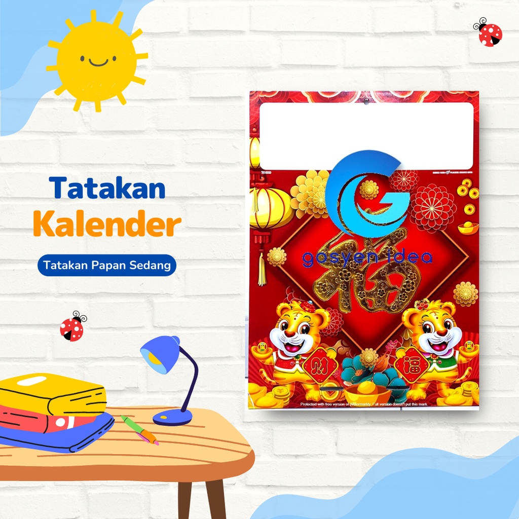 

Tatakan Papan Sedang Besar Kalender Harian Sobek Chinese Year