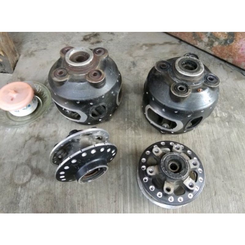 tromol depan belakang tiger revo bubut