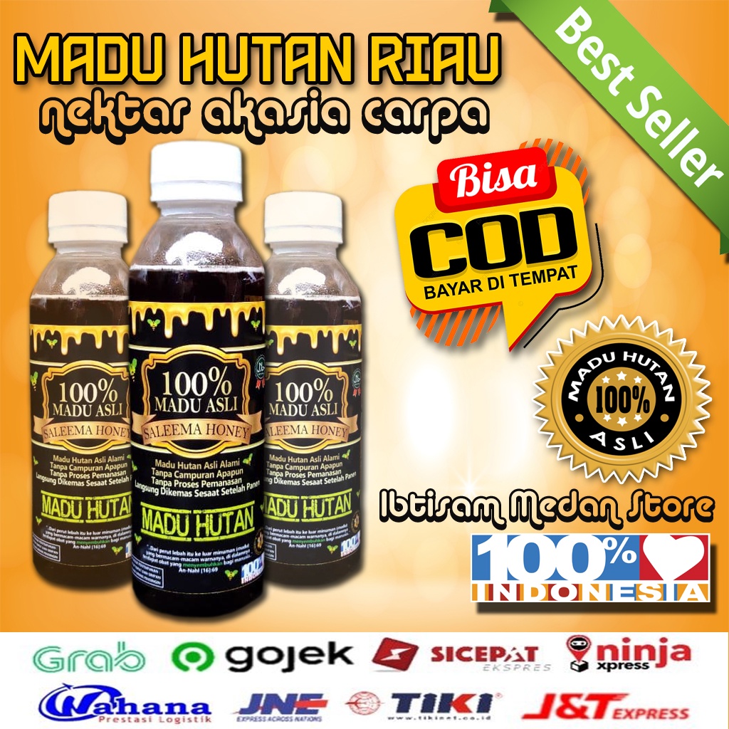 

Madu Hutan Asli Sumatera 350gram nektar Akasia Carpa ~ Saleema Honey