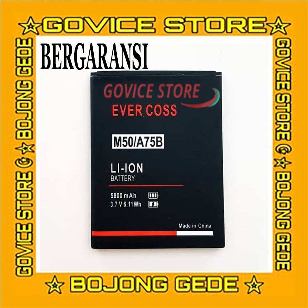 BATRAI EVERCOSS BATRE EVERCOSS BATERAI EVERCOSS A75B/M50 ORI 99%