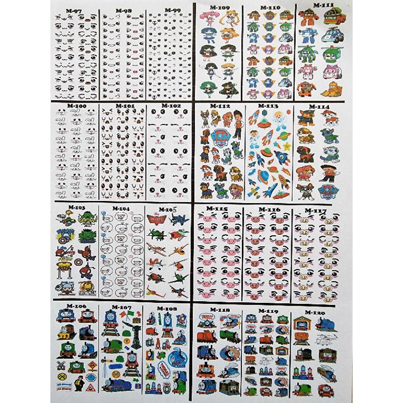 

Edible stamp / edible picture / stiker makanan dan minuman M97-M120