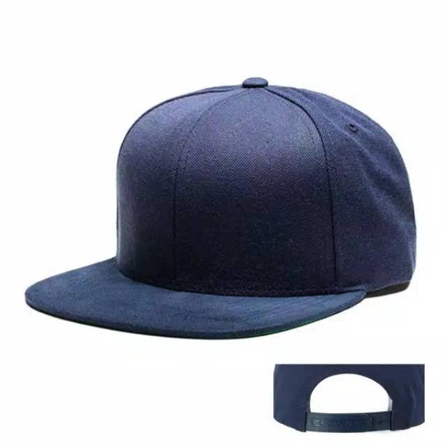 PREMIUM snapback polos hip hop distro bahan rafel berkualitas