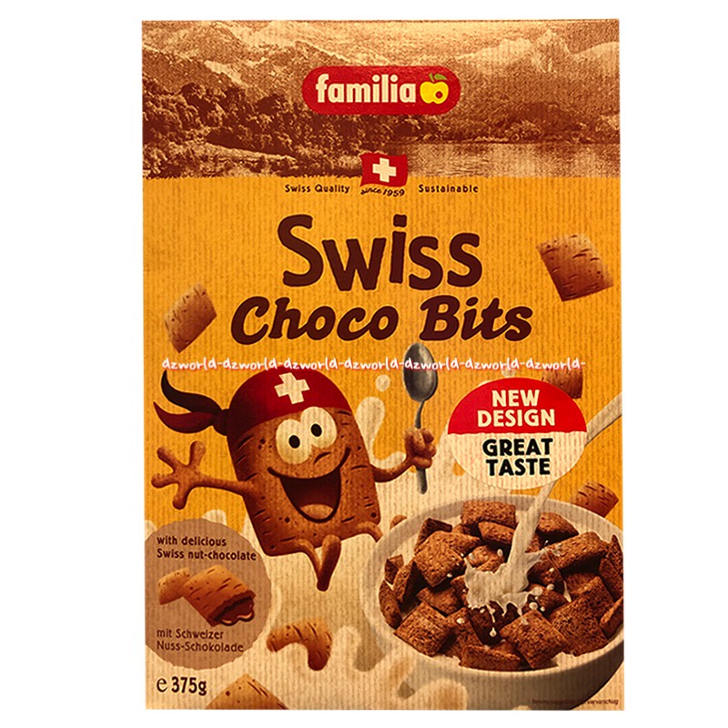 Familia Swiss Choco Bits Swiss Nut Chocolate 375gr Sereal Coklat Kacang Chocolate Cereal Peanut