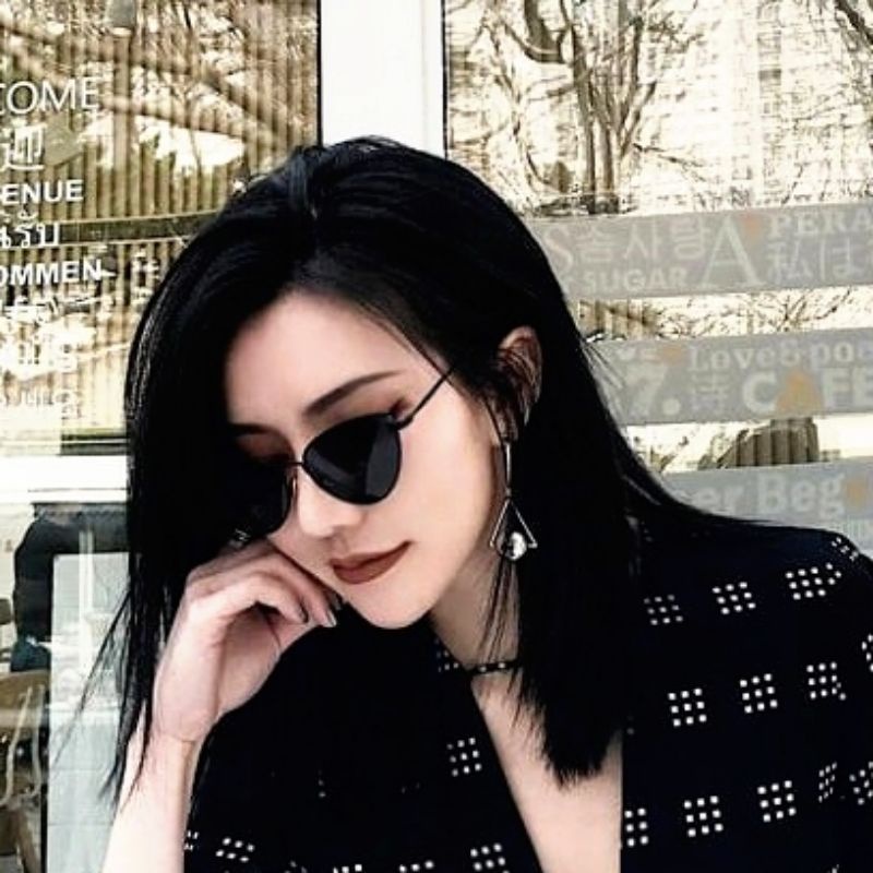 Kacamata hitam retro vintage klasik pria wanita
