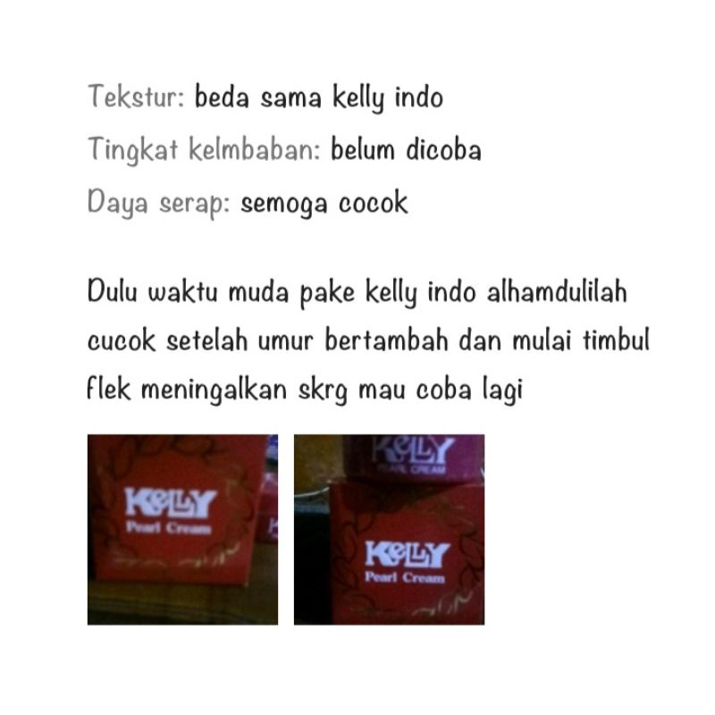 (TERMURAH) Cream KELLY ARAB Original Saudi Bedak Kelly Arab Pearl Cream-6